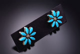 Zuni Turquoise Pettipoint Earring by Larry Delena 3E18N