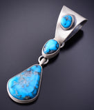 Ithica Peak Kingman turquoise Pendant 3J22X