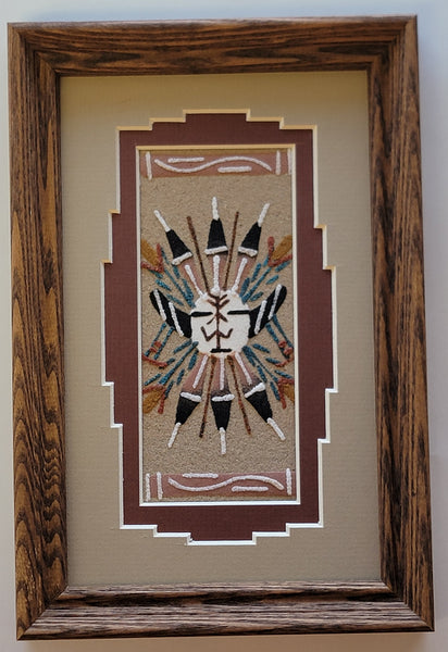 Navajo Sandpainting by Marlene Doby - Sun Design 6D01E