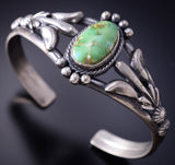 Silver & Sonoran Gold Turquoise Navajo Bracelet by Bobby Platero 6F17K