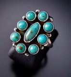 Size 7-1/4 Navajo Turquoise Ring by Martin Perry - Royston Turquoise 6K22Z