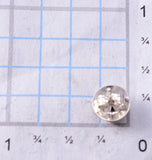 White Fire Opal - Navajo Handmade Sterling Silver Post Earrings by Juanita Manygoats - 6J31F