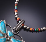 20" Turquoise Multistone w/ Navajo Pearls Necklace 6H06R