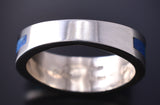 Size 13-3/4 Silver Multistone Navajo Inlay Men's Ring by Jimmy Harrison 5H02W