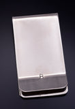 Silver Navajo Handmade Howling Wolf Money Clip by Ralph Bia Sr. 5B14P