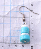 Silver & Turquoise Multistone Santo Domingo Stacked Earrings Randy Garcia 3K09S