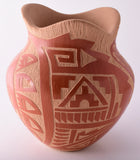 SgraffitoTraditional Jemez Pottery by Alfreda Fragua with Bear Design 4D01H