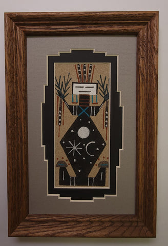 Navajo Sandpainting byDeborah Foster - Father Sky - 5J08P