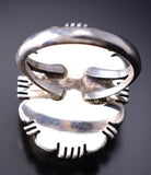 Size 6 Navajo Handmade White Buffalo Ring By Norvin Johnson 6K26Y