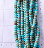 10-Strand Santo Domingo Pueblo (Kewa) Turquoise Necklace - Ella Mae Garcia 5G28B