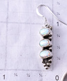 Silver & Opal Navajo Inlay Stacked Earrings by Gary Shorty 6D09F