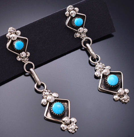 Silver and Turquoise Zuni Dangle Earring 6K02J