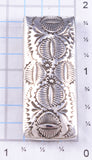 Silver Navajo Handstamped Concho Row Money Clip by Shirley Skeets 5L25K