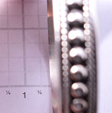 Pre-owned Vintage Mexican Made Silver Bangle Bracelet 5L26A