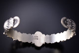New Traditional Style Navajo Silver Bracelet With Golden Hills Turquoise by Thomas Yazzie 6K28U
