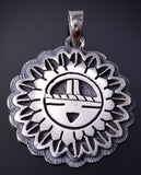 Silver Hopi Handmade Kachina Blessed Pendant by Gerald Lomaventema 5H25Q