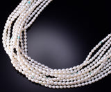 28" 10-Strand Fresh Water Pearl & Turquoise Navajo Necklace by Erick Begay 6J23V