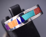 Size 7-1/4 Navajo Multistone Band Ring by Valerie Yazzie 6K27G