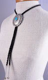 Vintage Turquoise Bolo Tie Navajo Concho Design 5L11E