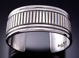 Silver Handmade Navajo Bracelet Cuff by Erick Begay 3F05C