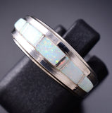 Size 6-1/4 Navajo Inlay Opal Ring by Wilbert Mushkett 6K22J