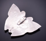 Silver Hopi Handmade Butterfly Pendant by Trinidad Lucas 4E27L