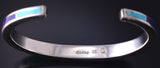 Silver & Turquoise Multistone Navajo Inlay Bracelet by SS 5F10F