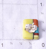 Santo Domingo Pueblo (Kewa) Multistone Post Earrings by Mary Tafoya 6D22C