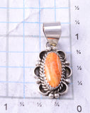 Silver & Spiny Oyster Shell Navajo Pendant 3G03T