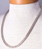 22" Silver Navajo Handmade Foxtail Necklace by Everette & Mary Teller 5J29M