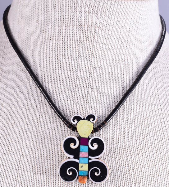Butterfly Design Necklace by Mary Tafoya - 5L11L