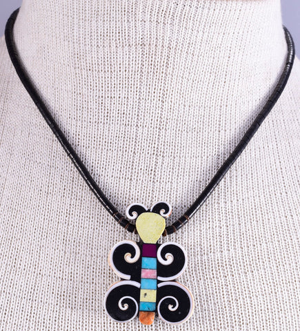 Butterfly Design Necklace by Mary Tafoya - 5L11L