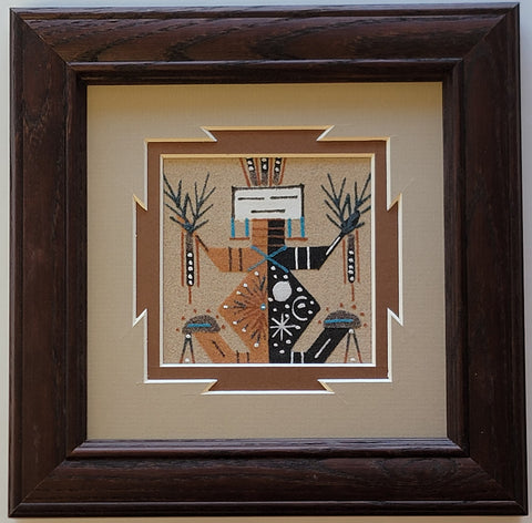 Navajo Sandpainting by Deborah Foster - Father Sky/Mother Earth - design 6D01O