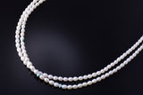 26" 2 Strand Fresh Water Pearl & Turquoise Navajo Necklace by Erick Begay 5H03O