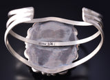 Silver & Wildhorse Stone Navajo Handmade Bracelet by Donovan Nez 5L20Q
