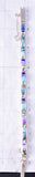 Silver & Turquoise Multistone Navajo Inlay Link Bracelet Evangeline David 6H31G