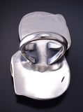 Vintage Size 5-3/4 Silver & Turquoise Coral Navajo Ring 5G12F