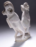Two Big Horn Sheep Antler Carving by Maxx Laate 4D02R