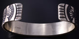 Silver Navajo Handmade Concho Men's Bracelet by Jarrold Tahe 5J18A