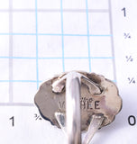 Size 8-3/4 Silver & Sonoran Gold Turquoise Navajo Ring by Virgil Chee 5L07Y