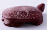 Pipestone Zuni Turtle Fetish by Andrianna Cellicion 5L09N