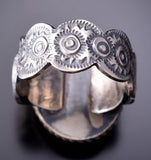 Size 10-3/4 Silver & Golden Hills Turquoise Navajo Round Ring - Tillie Jon 6H25H