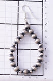 Large Navajo Pearl Earrings 6J32F