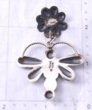 Silver & Kingman Turquoise Navajo Dragonfly Earrings by Gabrielle Yazzie 6F17O