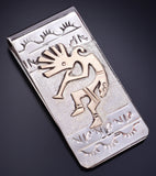 Silver & 12k Gold-filled Navajo Kokopelli Money Clip by Genevieve Jones 5L25H