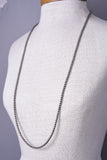 36 inch - Navajo Pearls Silver Beads 4mm 6J31U