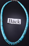 Santo Domingo Pueblo (Kewa) Handmade Turquoise & Jet Necklace Lupe Lavato 5H21S