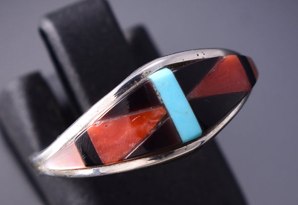 Size 7-3/4 Zuni Inlay Ring by Tammie Qualo 6K27O