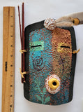 Navajo Pottery - Yei Bi Chei Mask - by David John - 4L05O