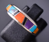 Size 6-1/4 Multistone Inlay Ring by Navajo Artist Aldora Henry 6K22O